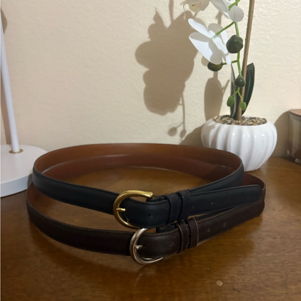 Coach Brown Leather Belts - Picture 2 of 6